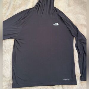 The North Face black Logo Light Weight hooded shirt